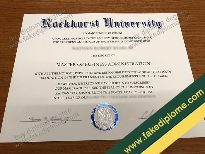 Rockhurst University diploma, Rockhurst University fake degree, Rockhurst University certificate