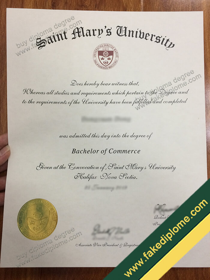 Saint Mary's University diploma,Saint Mary's University degree, Saint Mary's University certificate