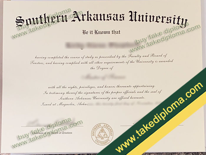 Southern Arkansas University diploma, Southern Arkansas University degree, Southern Arkansas University certificate