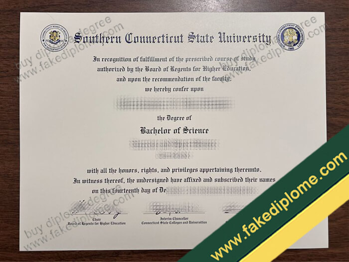 Southern Connecticut State University diploma, Southern Connecticut State University degree, Southern Connecticut State University certificate