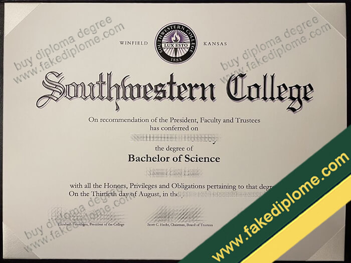 Southwestern College diploma, Southwestern College degree, Southwestern College certificate