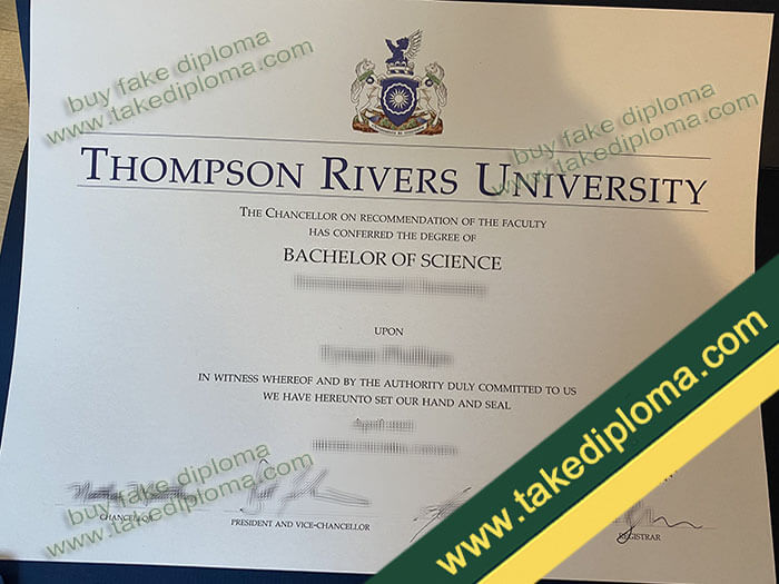 Thompson Rivers University diploma, Thompson Rivers University degree, Thompson Rivers University certificate
