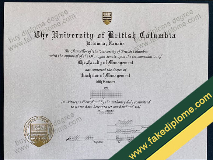 UBC diploma, UBC degree, UBC certificate