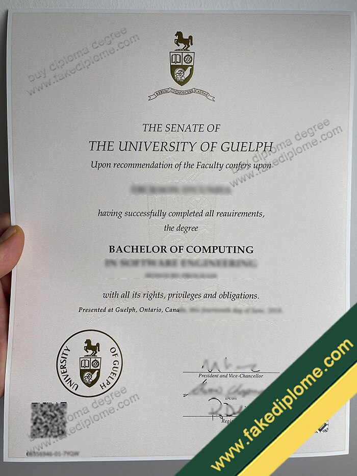 University of Guelph diploma, University of Guelph degree, University of Guelph certificate