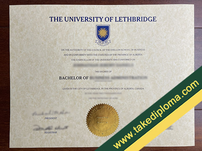 University of Lethbridge diploma, University of Lethbridge degree, University of Lethbridge certificate
