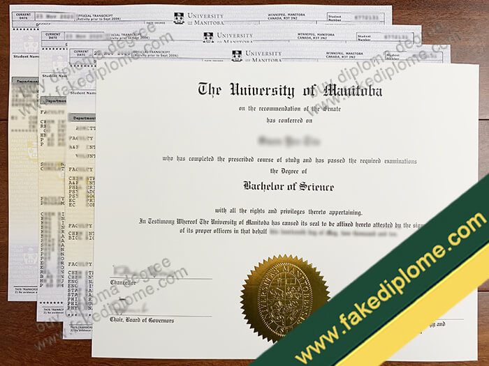 University of Manitoba diploma, University of Manitoba degree, University of Manitoba transcript