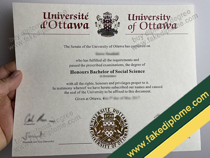 University of Ottawa Diploma, University of Ottawa degree, University of Ottawa certificate