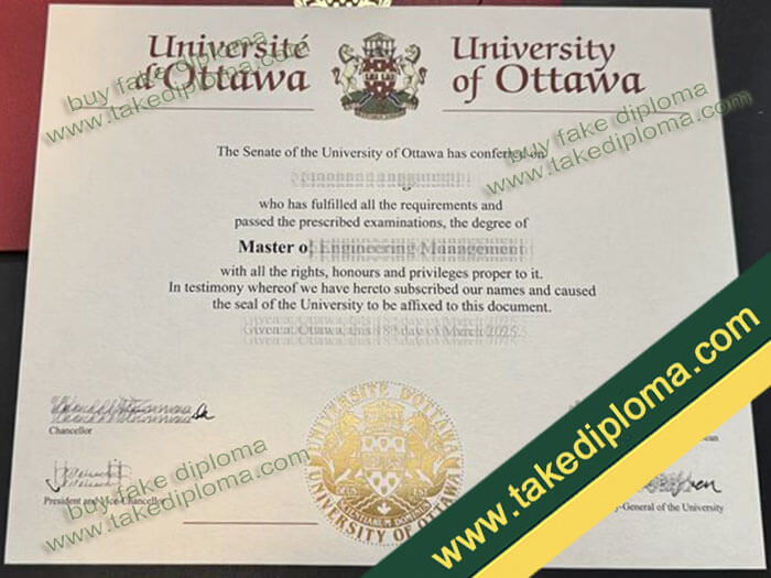 University of Ottawa Diploma, University of Ottawa degree, University of Ottawa certificate