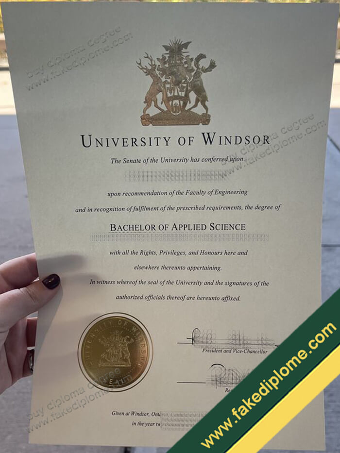University of Windsor diploma, University of Windsor degree, University of Windsor certificate