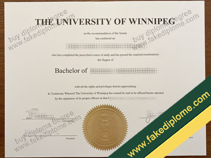 University of Winnipeg diploma, University of Winnipeg degree, University of Winnipeg certificate