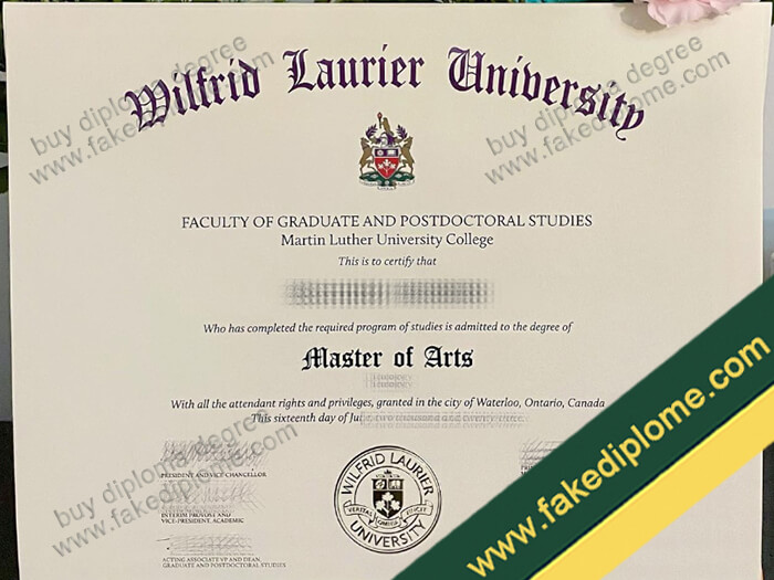 Wilfrid Laurier University diploma, Wilfrid Laurier University degree, Wilfrid Laurier University certificate