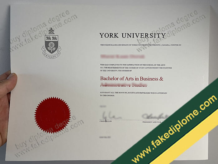 York University diploma, York University degree, York University certificate