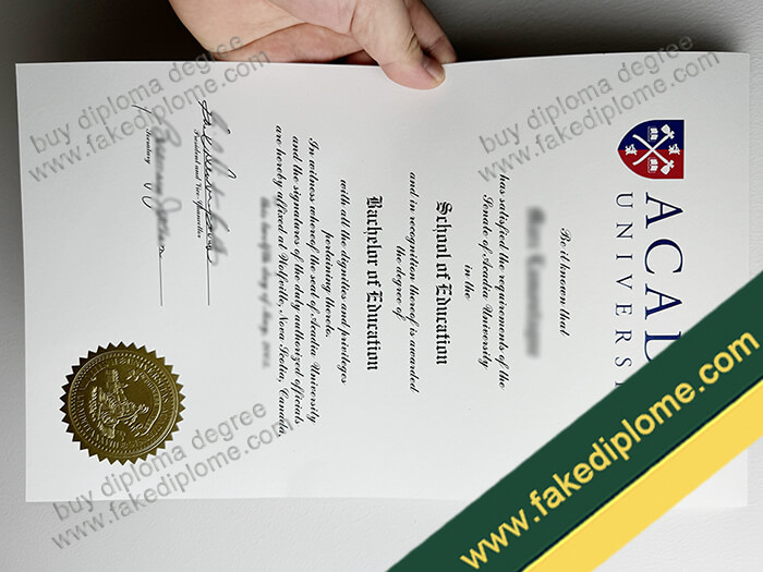 Acadia University diploma, Acadia University degree, Acadia University certificate