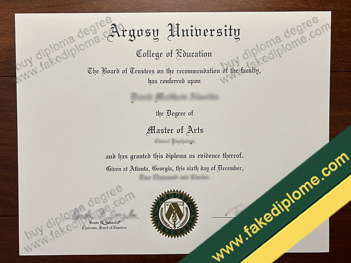 Argosy University diploma, Argosy University degree, Argosy University certificate