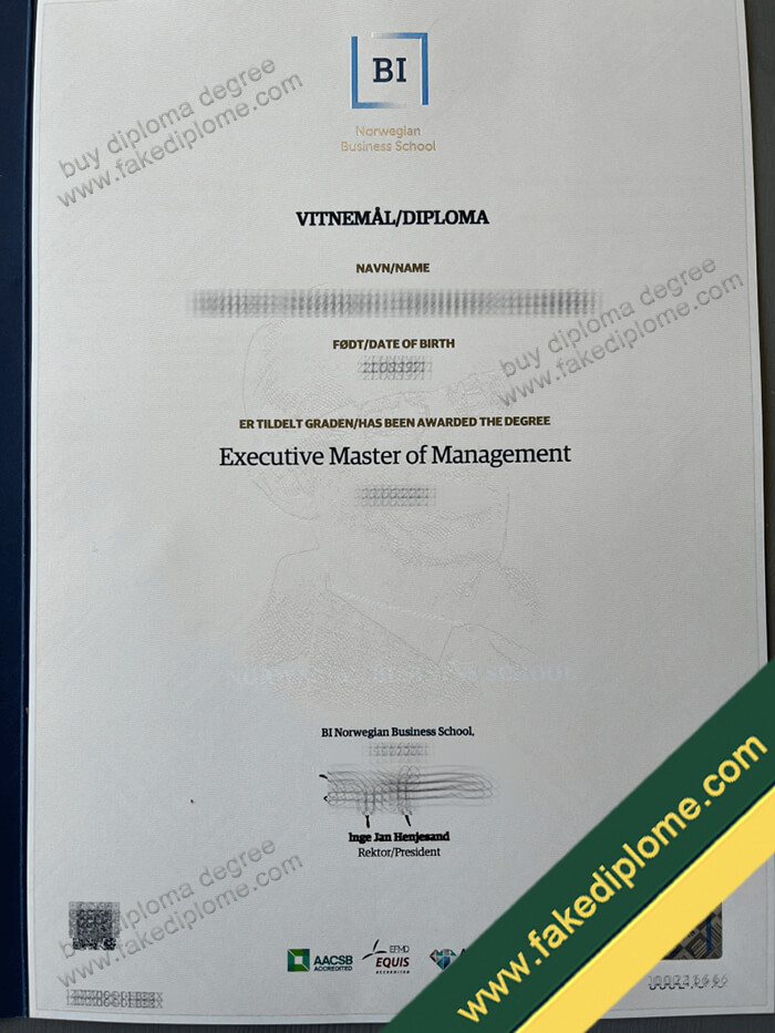 BI Norwegian Business School diploma example 1 BI Norwegian Business School diploma example 1 BI Norwegian Business School Diploma Format and Design