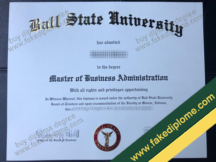 Ball State University diploma, Ball State University degree, Ball State University certificate