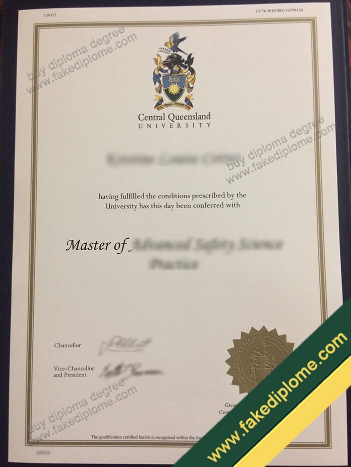 Central Queensland University diploma sample 1 Central Queensland University diploma sample 1 Where should I apply for a diploma at Central Queensland University?