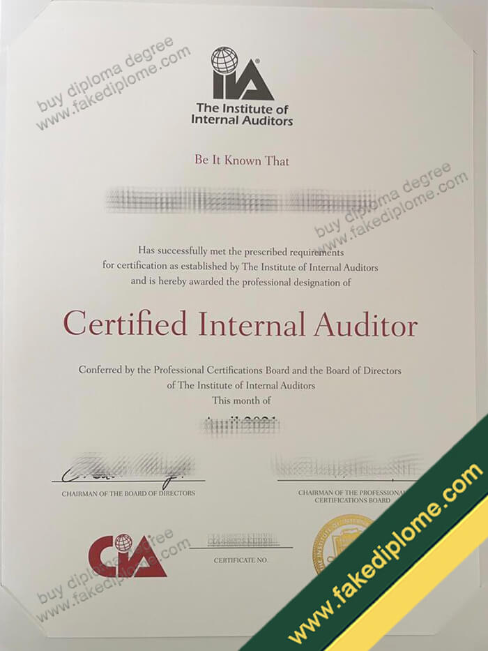 Certified Internal Auditor certificate 1 Certified Internal Auditor certificate 1 How to Obtain Certified Internal Auditor (CIA) Certificate?