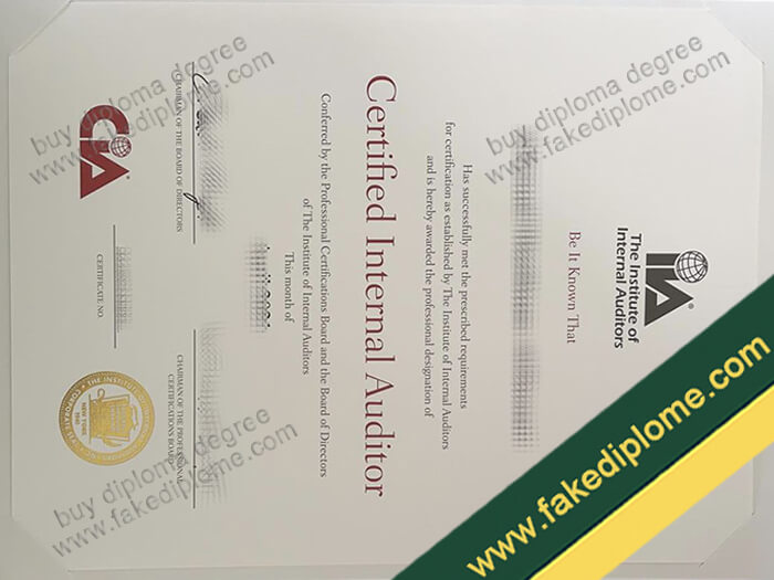 CIA diploma, CIA certificate