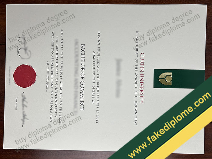 Curtin University diploma, Curtin University degree, Curtin University certificate