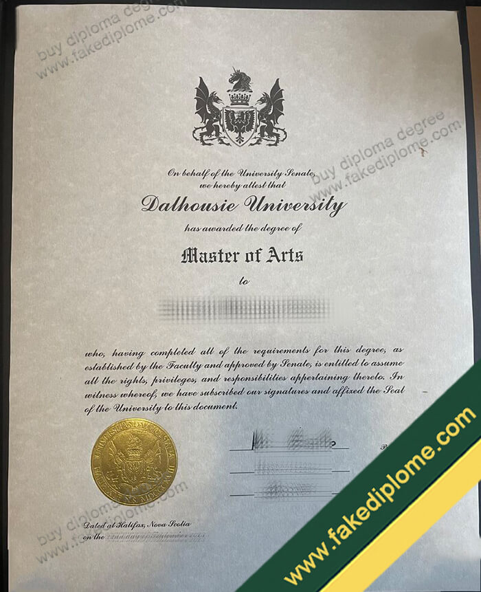 Dalhousie University diploma, Dalhousie University degree, Dalhousie University certificate