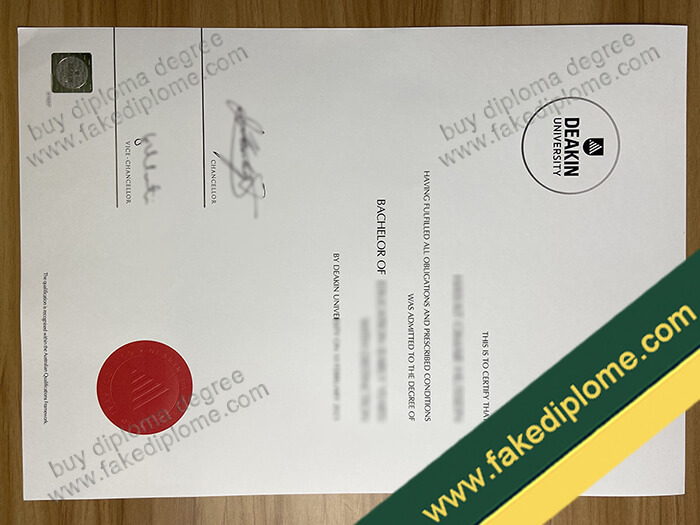 Deakin University diploma, Deakin University degree, Deakin University certificate