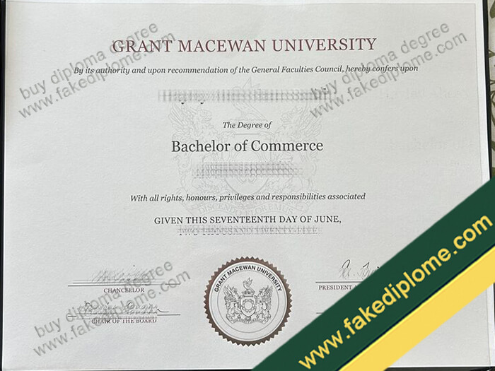 Grant MacEwan University diploma, Grant MacEwan University degree, Grant MacEwan University certifiate