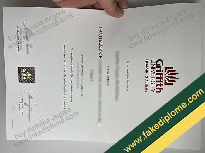 Griffith University diploma, Griffith University degree, Griffith University certificate