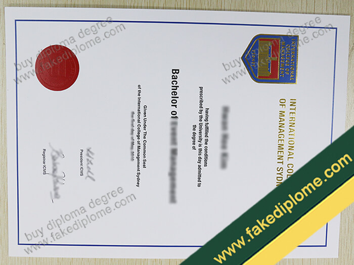 ICMS diploma, ICMS degree, ICMS certificate