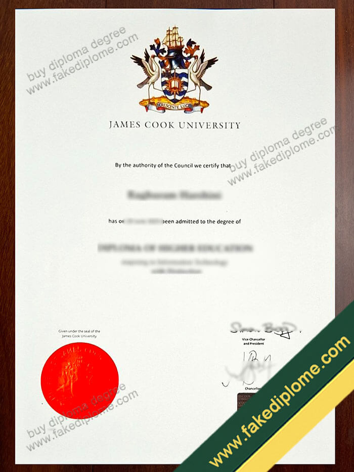 James Cook University diploma, James Cook University degree,James Cook University certificate