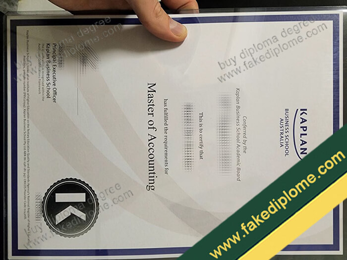Kaplan Business School diploma, Kaplan Business School degree, Kaplan Business School certificate