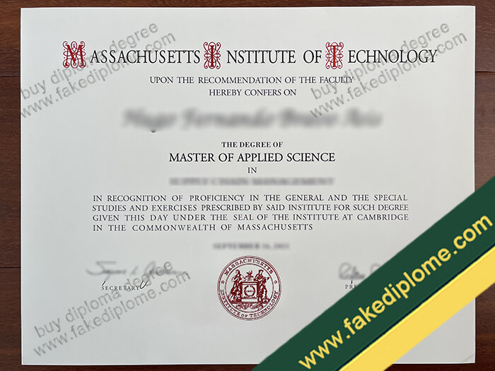 MIT diploma, MIT degree, MIT certificate