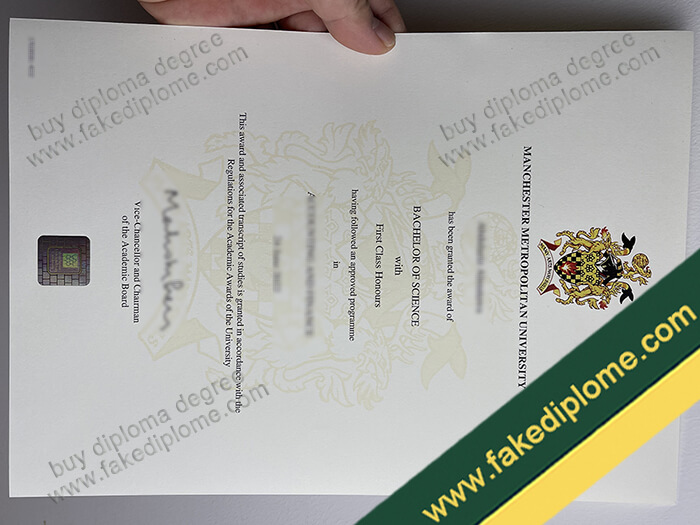 Manchester Metropolitan University diploma, Manchester Metropolitan University degree, Manchester Metropolitan University certificate