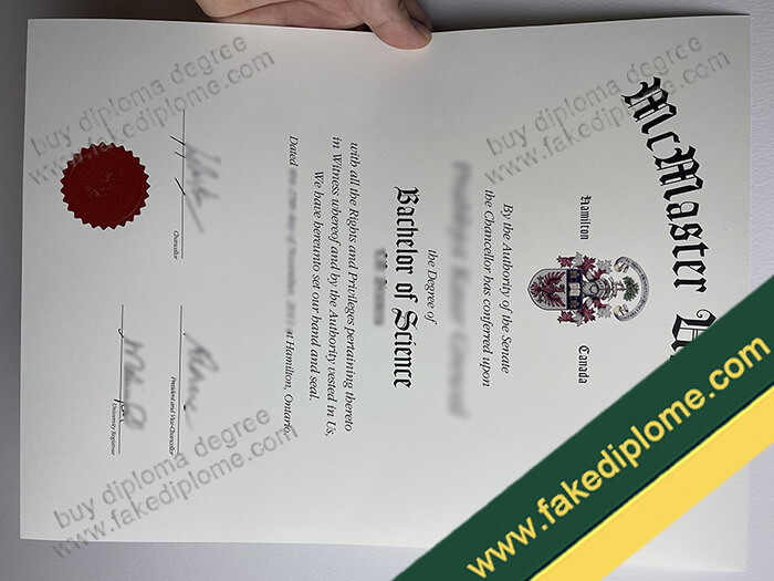 McMaster University diploma, McMaster University degree, McMaster University certificate