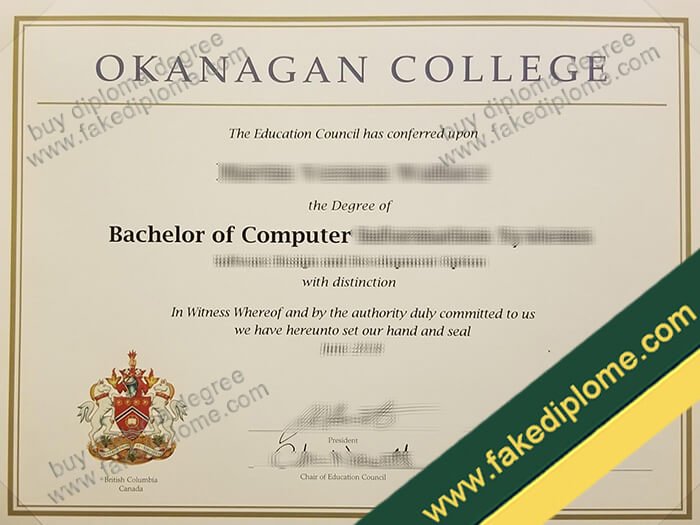Okanagan College diploma, Okanagan College degree, Okanagan College certificate