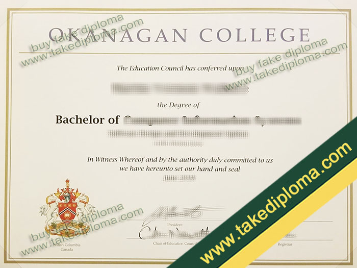 Okanagan College diploma, Okanagan College degree, Okanagan College certificate
