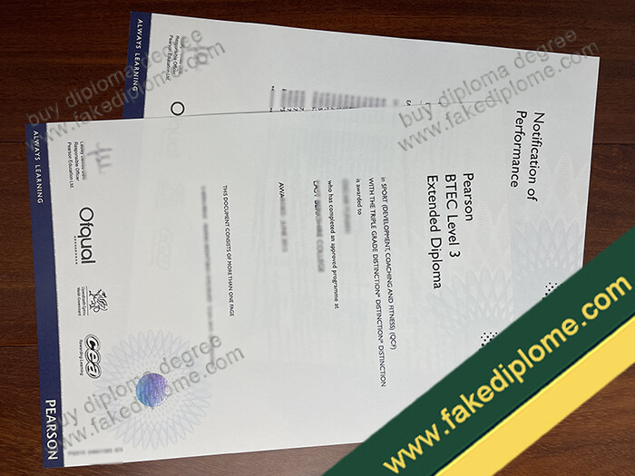 Pearson BTEC diploma, Pearson BTEC level 3 certificate