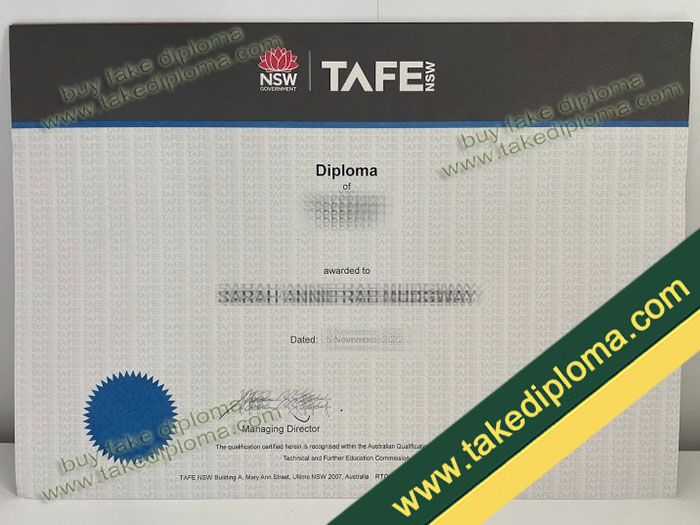 TAFE NSW diploma, TAFE NSW certificate