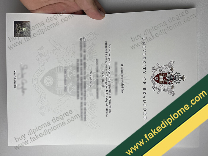 University of Bradford diploma, University of Bradford degree, University of Bradford certificate
