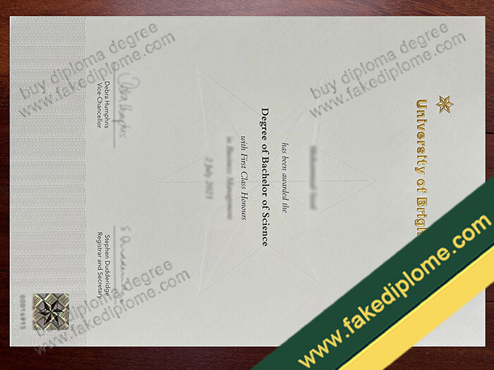 University of Brighton diploma, University of Brighton degree, University of Brighton certificate
