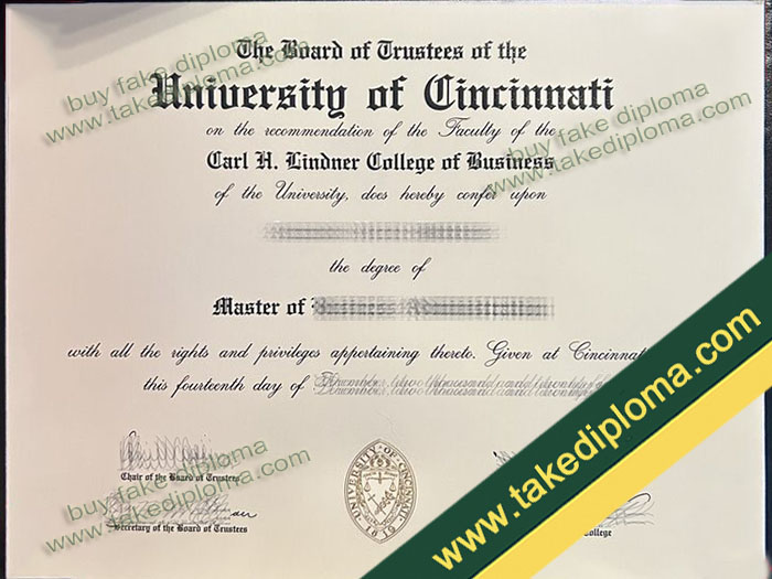 University of Cincinnati diploma, University of Cincinnati degree, University of Cincinnati certificate
