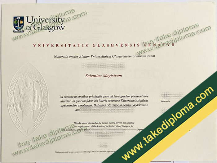 University of Glasgow diploma, University of Glasgow degree, University of Glasgow certificate