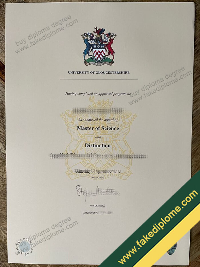 University of Gloucestershire diploma sample 1 University of Gloucestershire diploma sample 1 University of Gloucestershire Diploma Format and Design