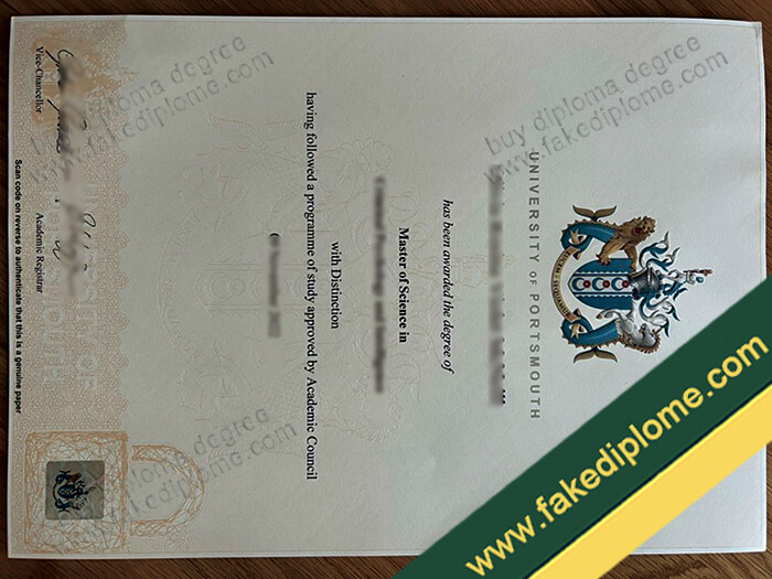 University of Portsmouth diploma, University of Portsmouth degree, University of Portsmouth certificate