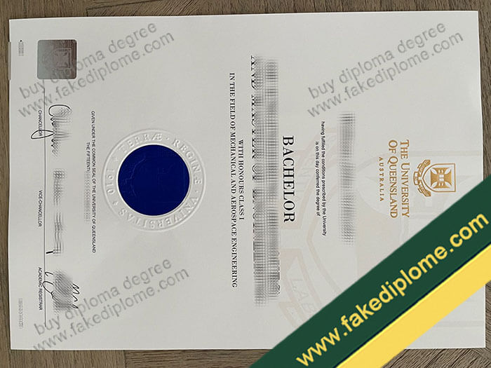 University of Queensland diploma, University of Queensland degree, University of Queensland certificate