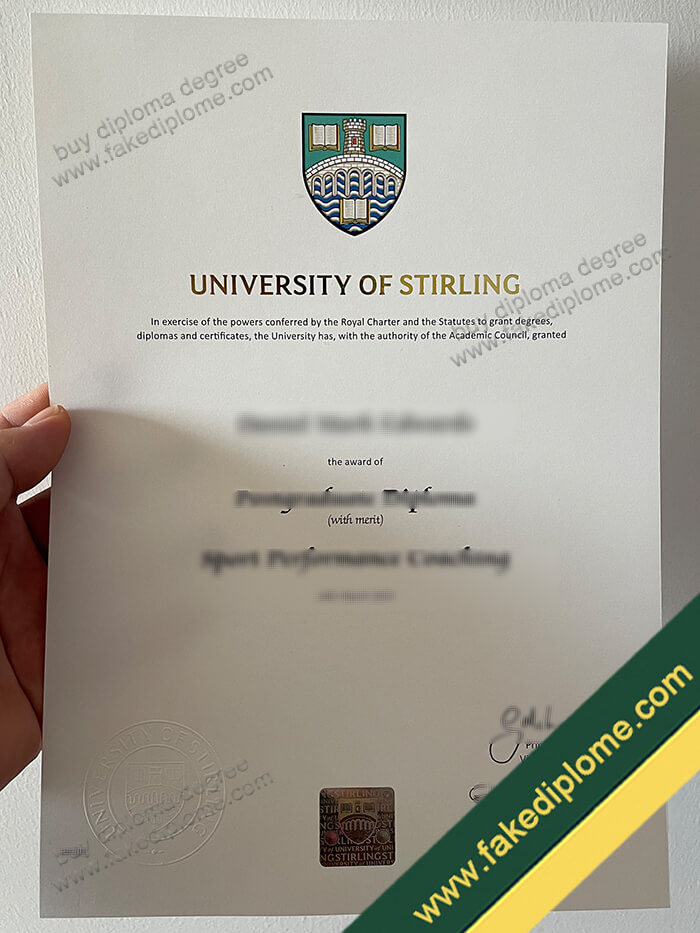 University of Stirling diploma, University of Stirling degree, University of Stirling certificate