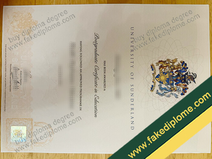 University of Sunderland diploma, University of Sunderland degree, University of Sunderland certificate