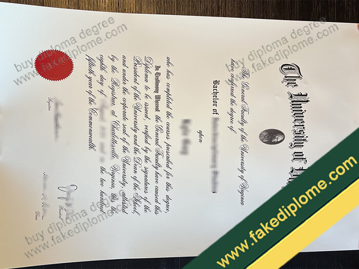 University of Virginia diploma, University of Virginia degree, University of Virginia certificate