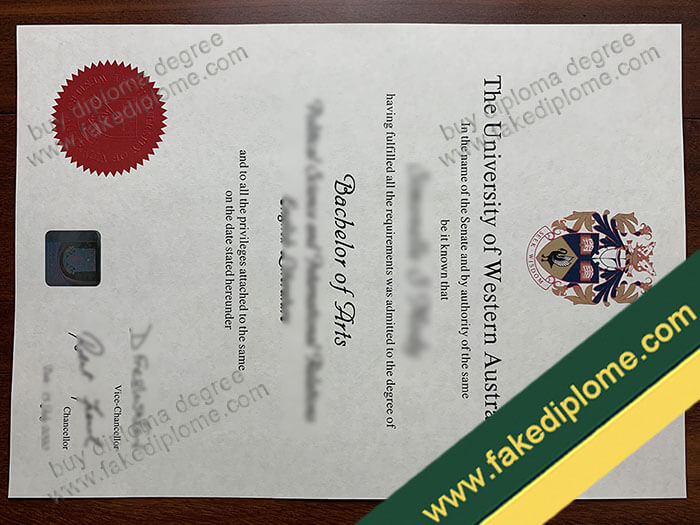 UWA diploma, UWA degree, UWA certificate