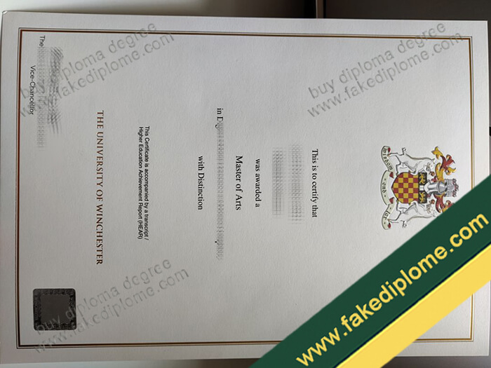 The University of Winchester diploma, The University of Winchester degree, The University of Winchester certificate